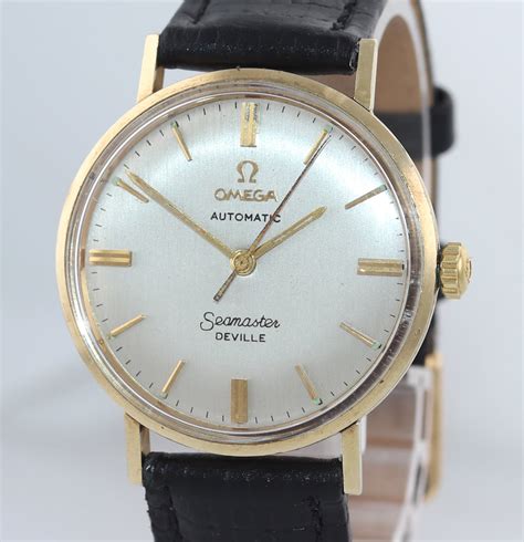 omega seamaster deville gold|omega seamaster 14k gold automatic.